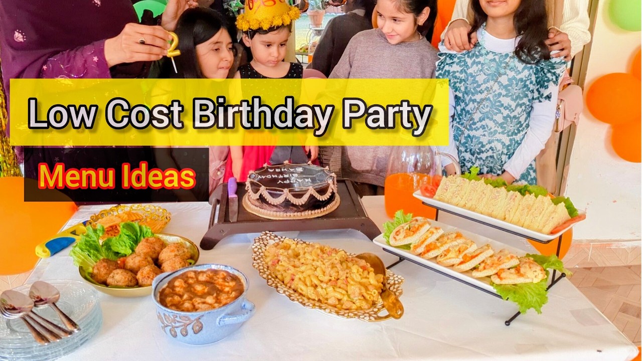 Low Budget Hi Tea Ideas for Kids Birthday | Simple Home Party for Pakistani Mom