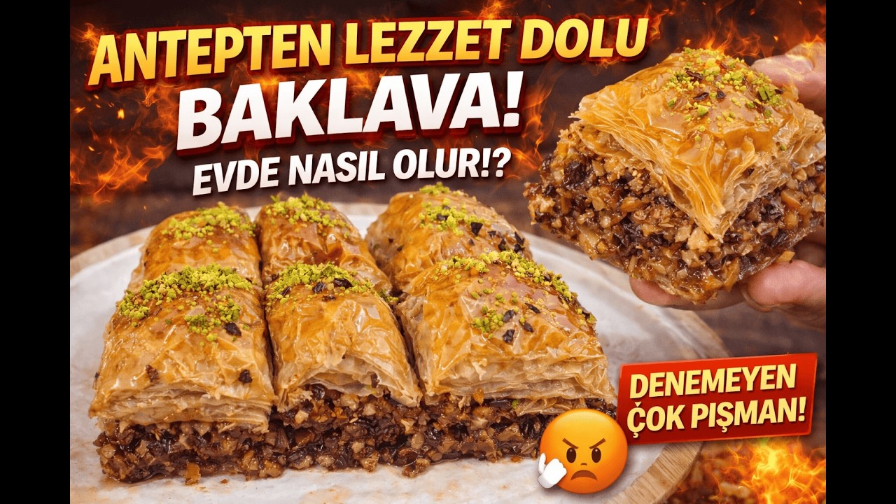 Evde Antep Baklava Tarifi | Crispy Homemade Antep Baklava Recipe