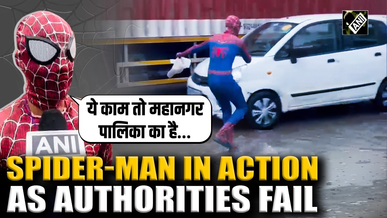 WATCH: Spiderman in action as Maharashtra authorities fail in first rain of monsoon 2026