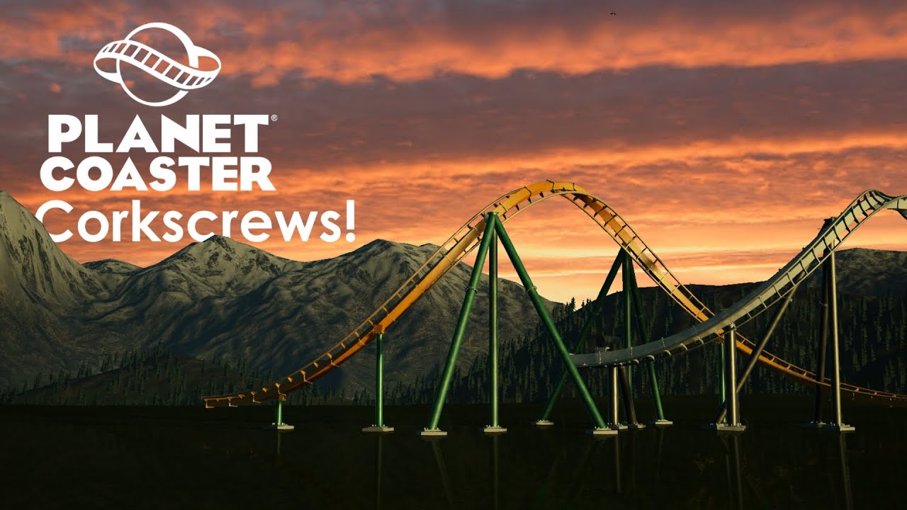 How To Make Custom SMOOTH Corkscrews in Planet Coaster!