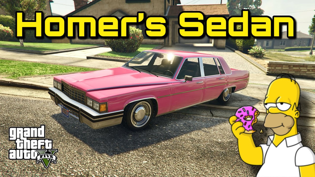 How To Make Homer Simpson’s Pink Sedan On GTA 5 | Hana x Bana