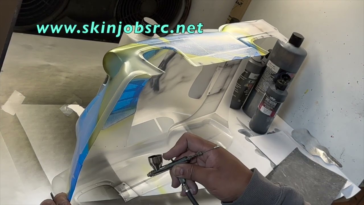 AIRBRUSH TUTORIAL, flaming eagle, wavy American flag, Super J Drag Body, tricks and tips revealed.