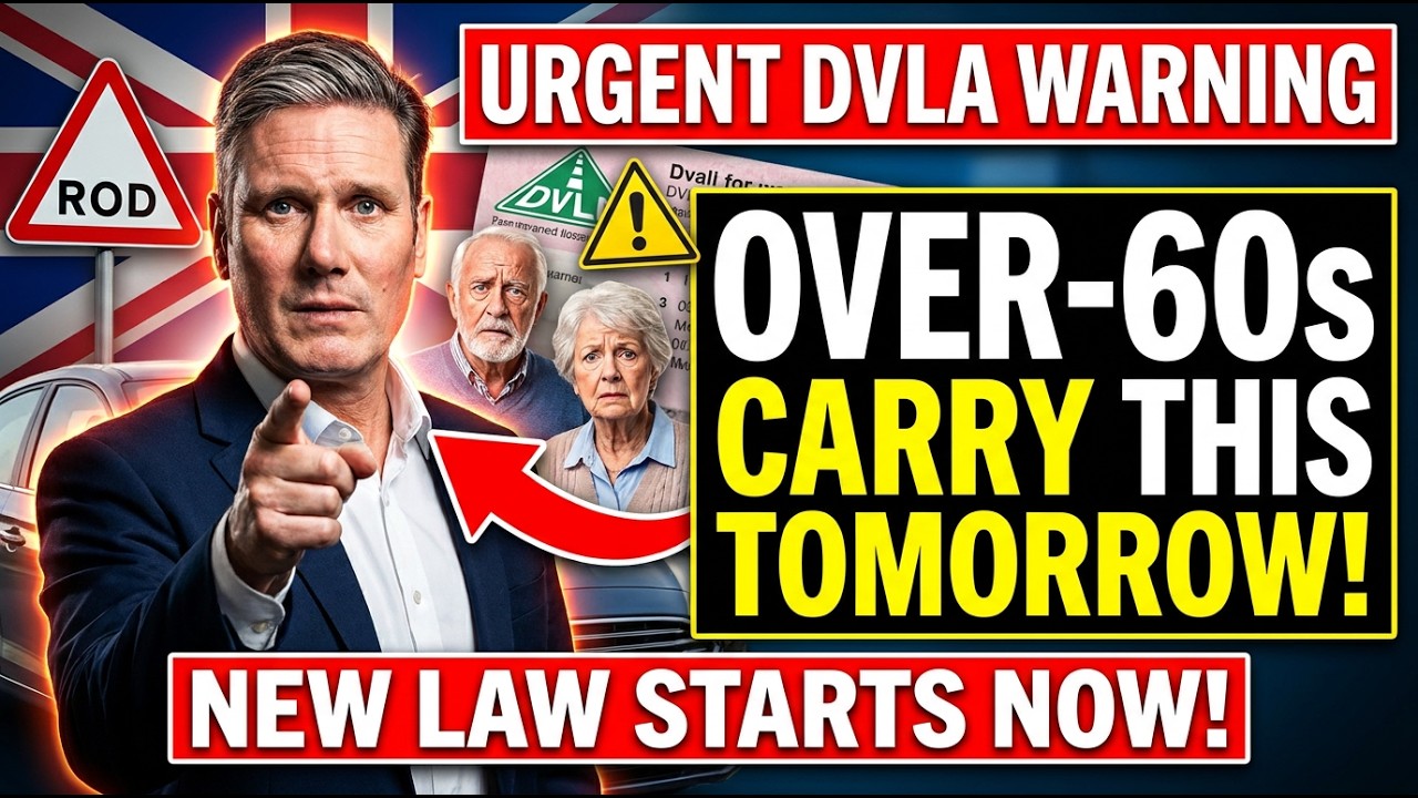 DVLA CONFIRMS: Over-60s MUST Carry This in Their Car &ndash; New Law Starts TOMORROW!