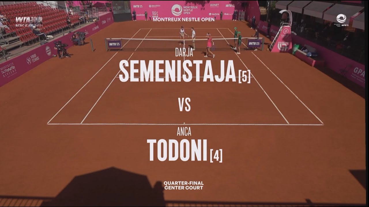 Darja Semenistaja (LAT) vs Anca Todoni (ROU) - Game, Set and Match Point