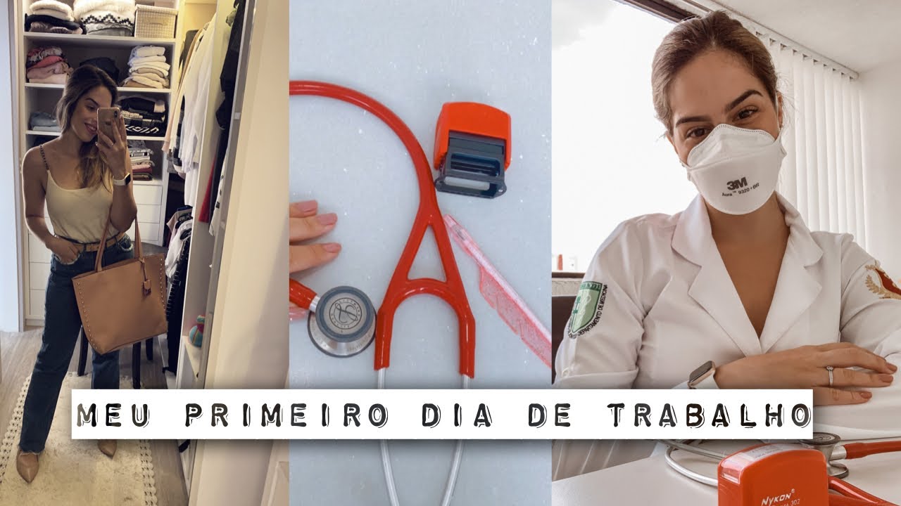 MEDVLOG: VIDA DE MÉDICA - MEU PRIMEIRO DIA DE TRABALHOS COMO MÉDICA! #1 | Julia Pabis