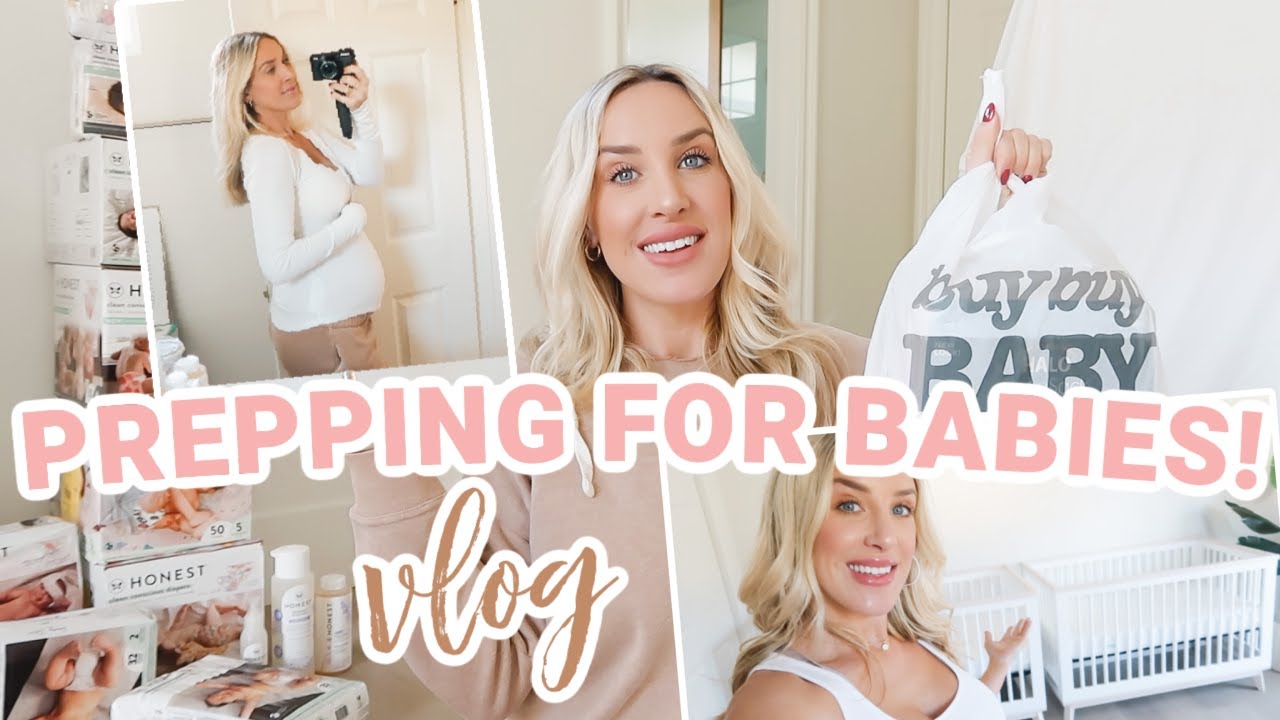 PREPPING FOR BABIES! baby haul + getting things ready vlog | Olivia Zapo