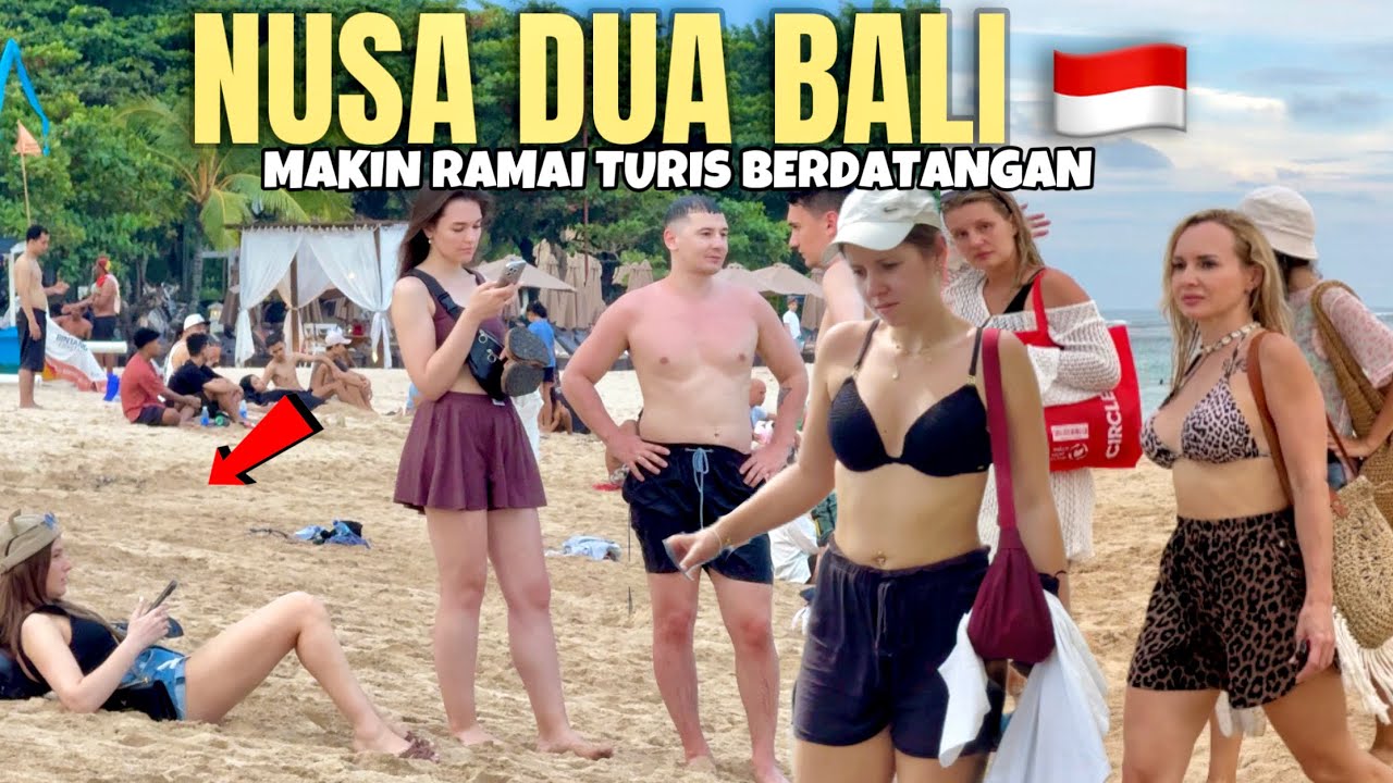 BALI KEMBALI RAMAI !!  SITUASI TERBARU PANTAI MENGIAT NUSA DUA BALI