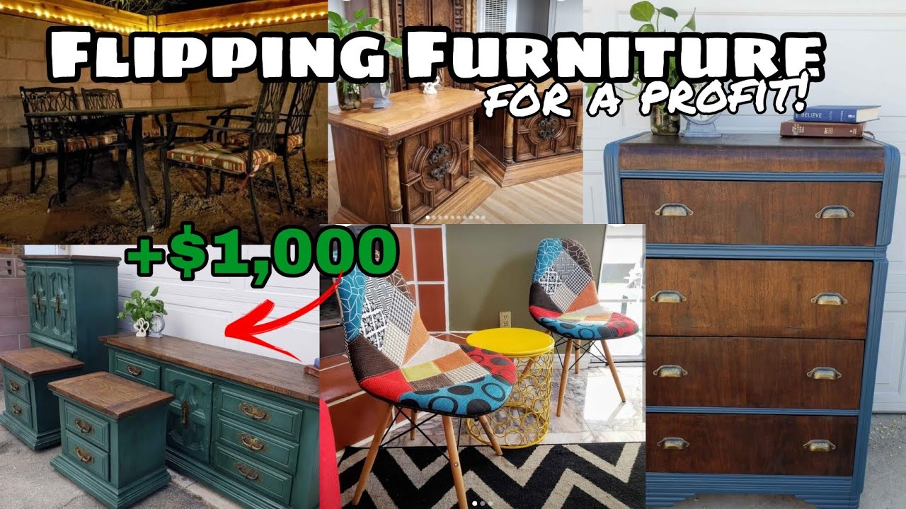Turning $100 into $1,000 Flipping Furniture - Vlog Style