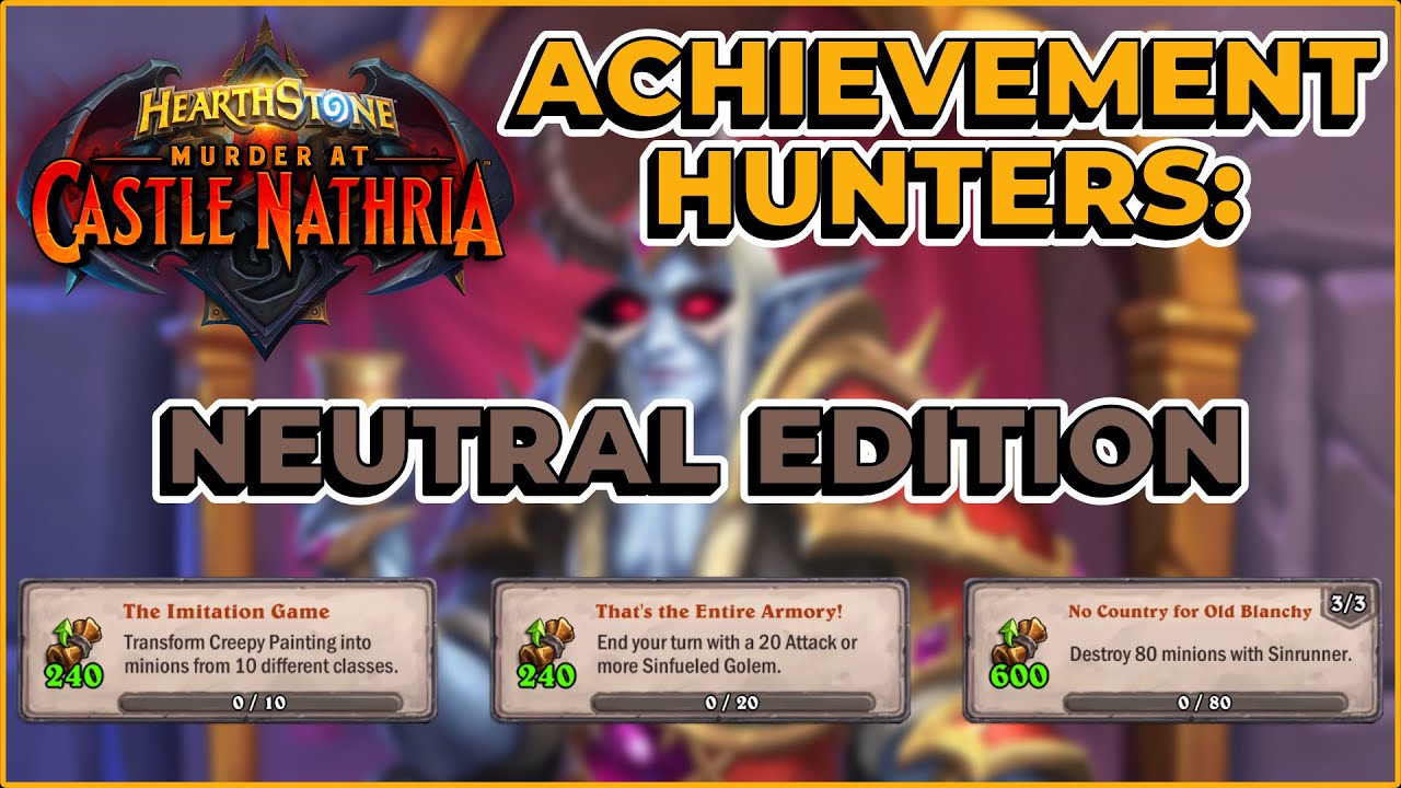 How to Do the Hearthstone Murder at Castle Nathria Achievements: Neutral Edition
