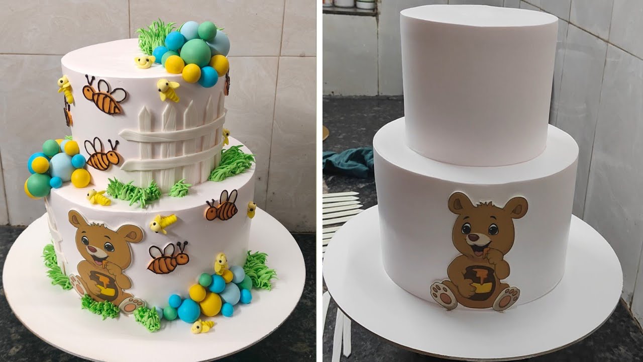 Customer Ko Cake Bahut Pasand Aaya Ye Wala Aapko Kaisa Laga Bataiye|Two Step Birthday Animal Cake