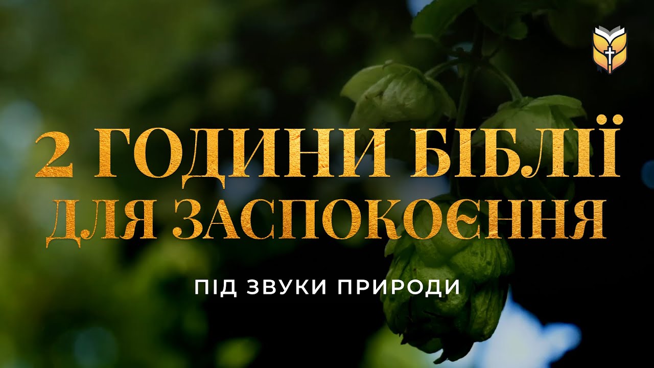2 годин Біблії для заспокоєння під звуки природи. Сучасний переклад українською мовою