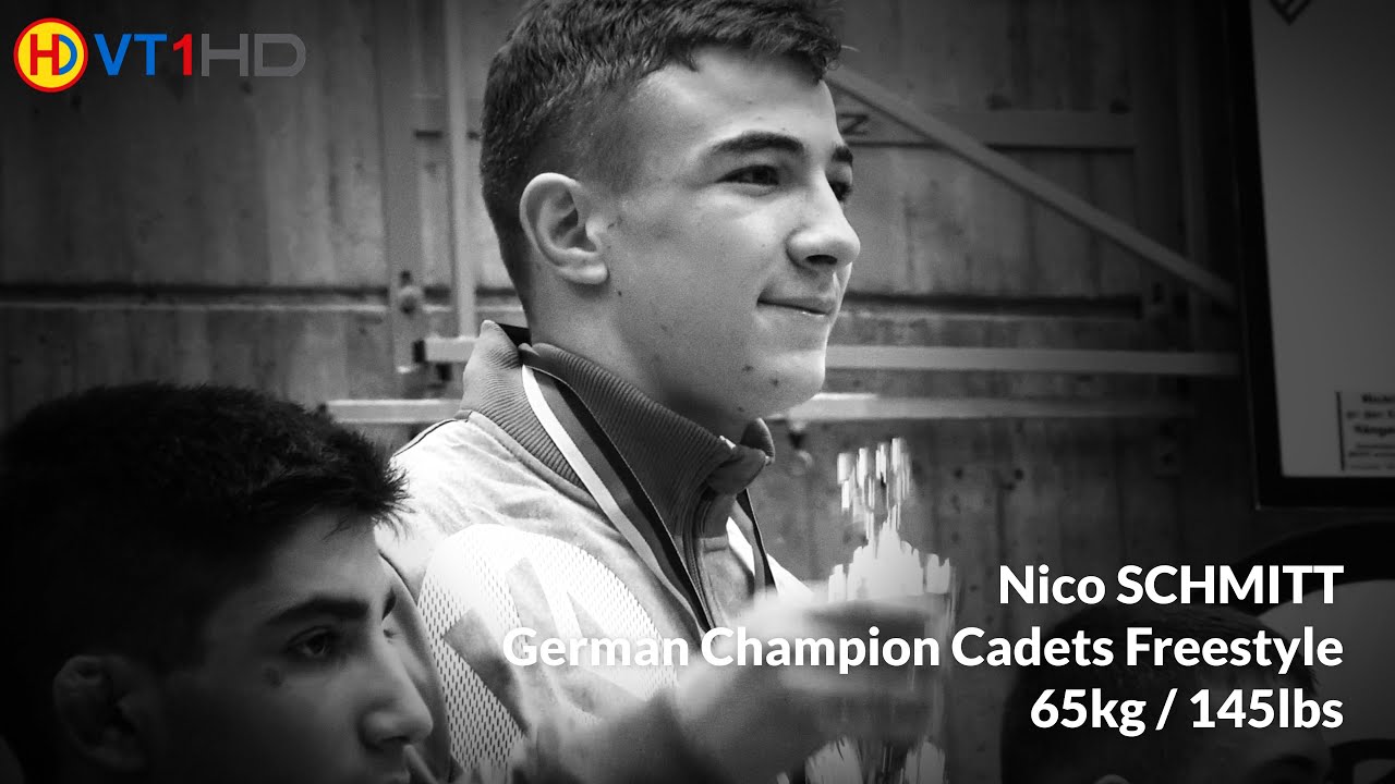 Honoring of Nico Schmitt (KSV Rimbach) - German Champion 2019, Cadets Freestyle (145 lbs)