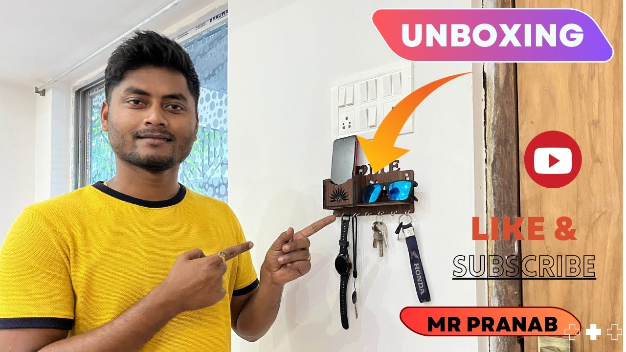 My New Unboxing Video CAPIO ART MDF Wood Wall mounted Designer key Holders For wall Decor