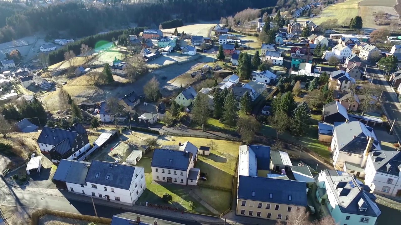Flug um Kirche in Stützengrün am 30.12.2016