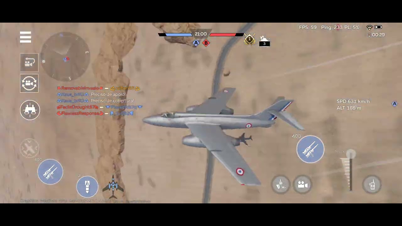 Partida sofrida no wt mobile 