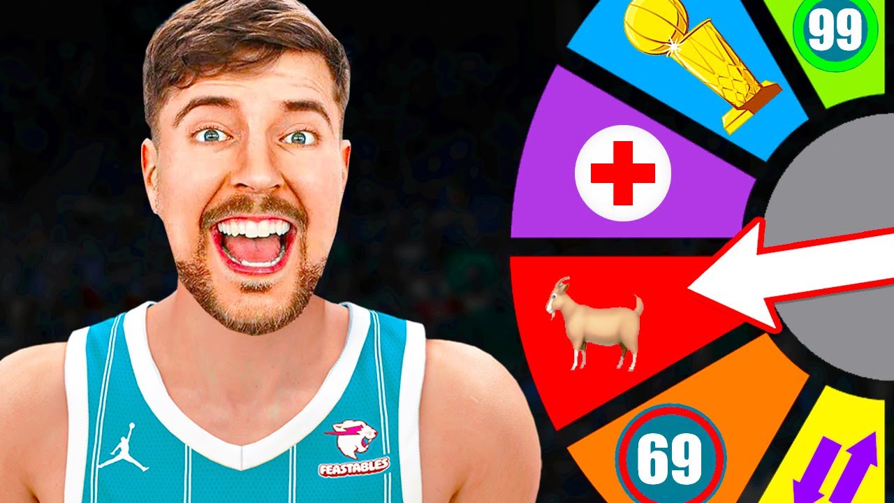MrBeast but the wheel decides his NBA Career