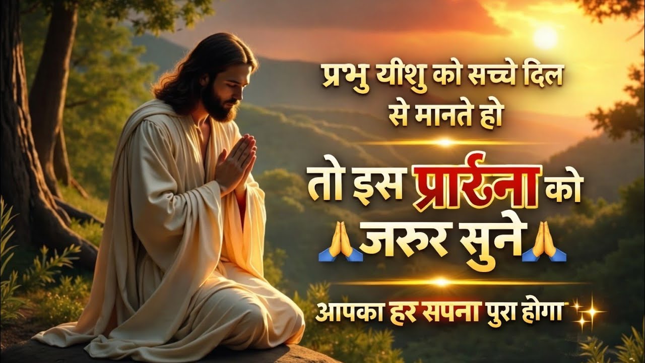 ✝️आज की सुबह की सामर्थ्यी प्रार्थना | प्रभु यीशु आपकी पुकार सुनेंगे✝️