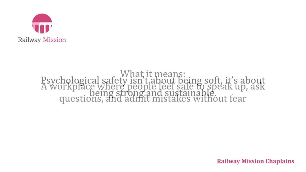 Psychological safety in the rail supply chain - RAIL Live 2025