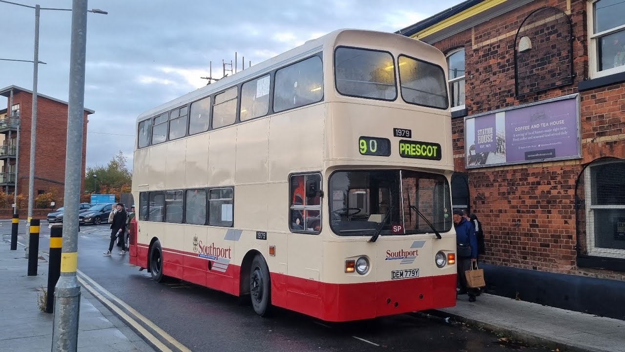 Preserved MTL Southport Leyland Atlantean AN68 Alexander AL 1979 DEM779Y - Route 90
