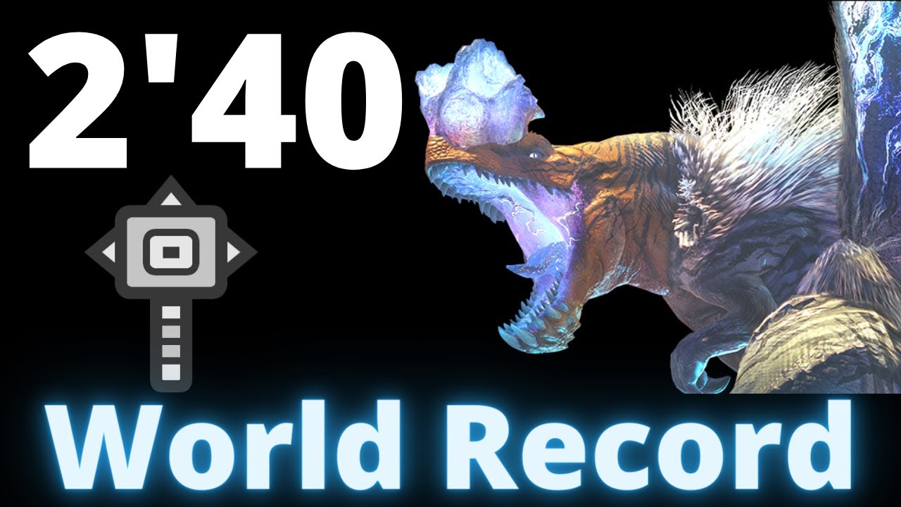 MHW Iceborne Fulgur Anjanath 2'40 Hammer World Record