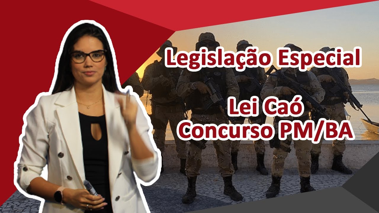 Aula - Lei Caó - Concurso PM/Bahia
