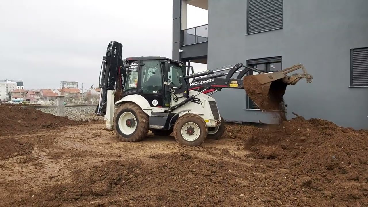 Ön Kova Peyzaj İşi Hidromek 102B A5 Bekoloder || Hidromek HMK Backhoe Loader Tractor Digger