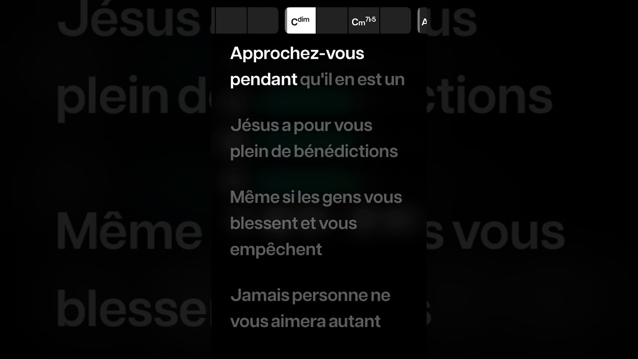 Playback - Approchez-vous - Avec moises