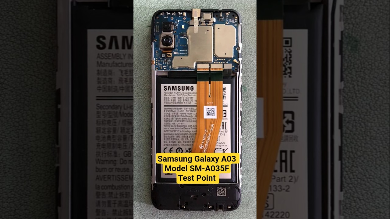 Samsung A03 Test Point Samsung SM-A035F Test Point Samsung Galaxy A03 Test Point #samsung #tech
