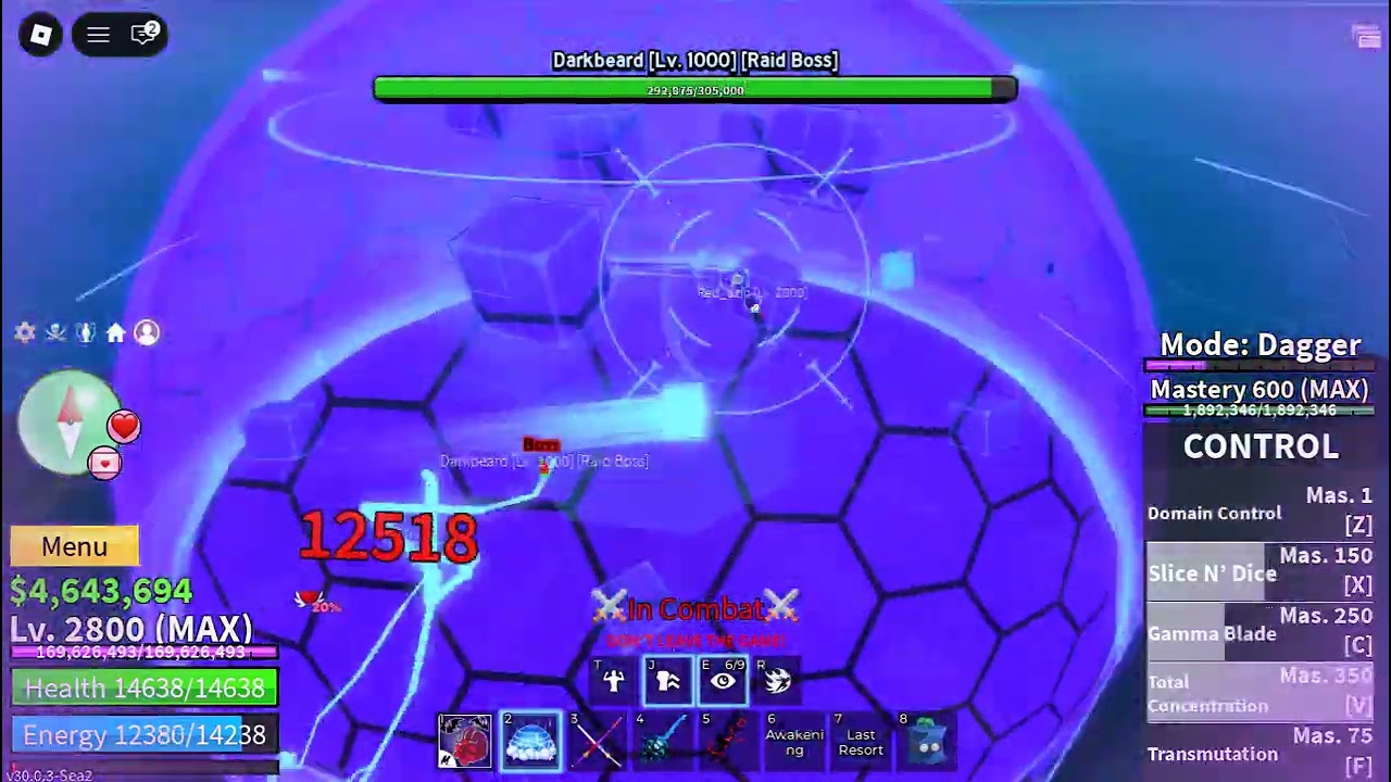 haciendo pvp y invocando a barba negra