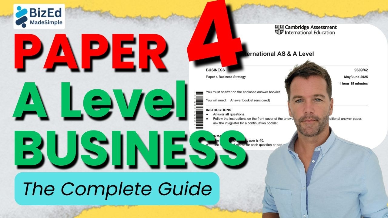 Paper 4 Business Strategy - A level Business 9609