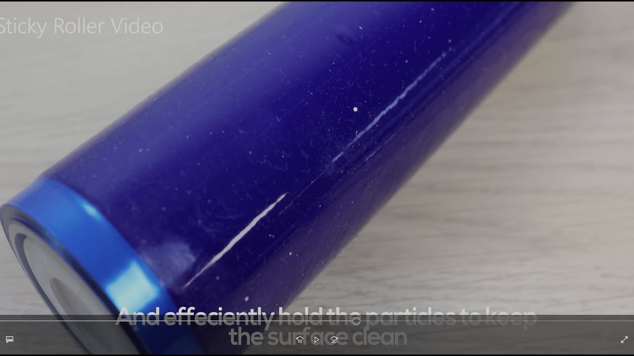 Decontamination using cleanroom Sticky Roller