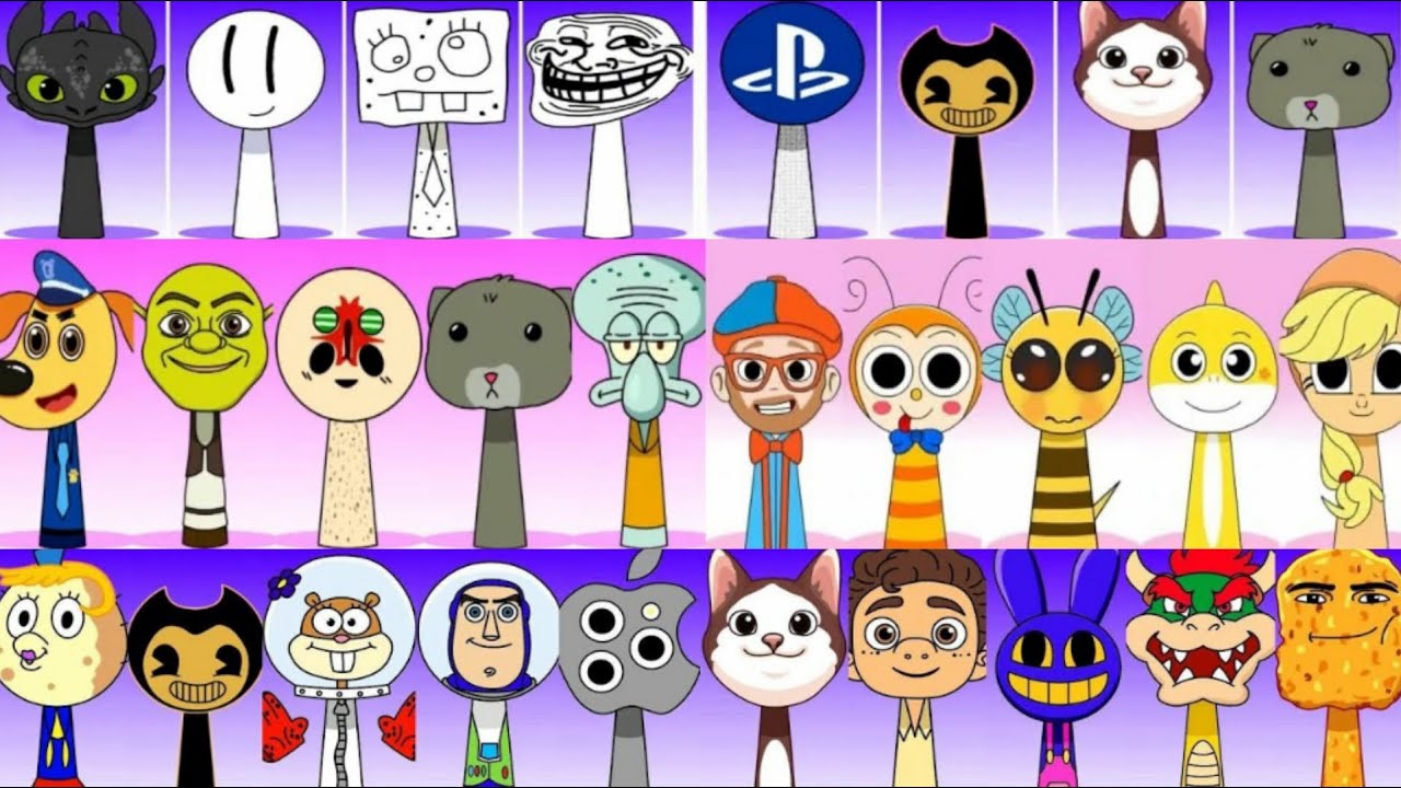 My Sprunki OC ALL Phases Incredibox Compilation COMPLETE in real 145 ❤️ 