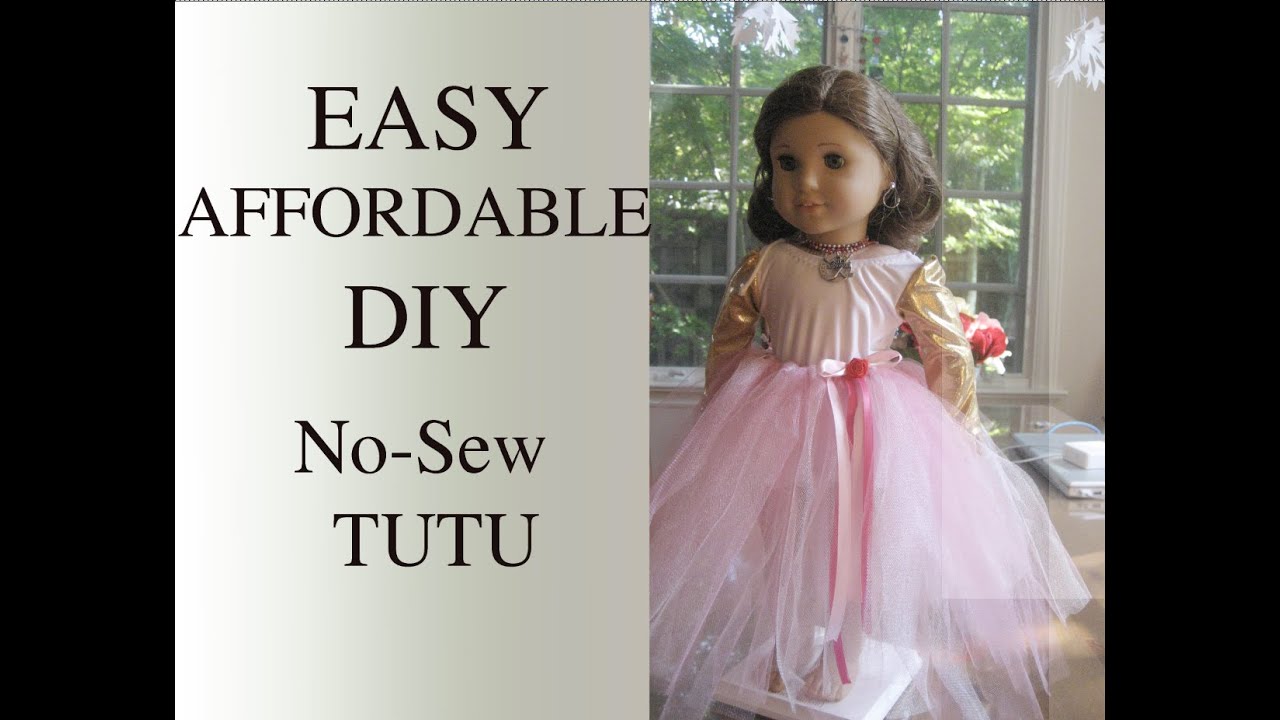 No-Sew Doll Tutu, Easy AG DIY, How To Make a Beautiful Doll Tutu for 18