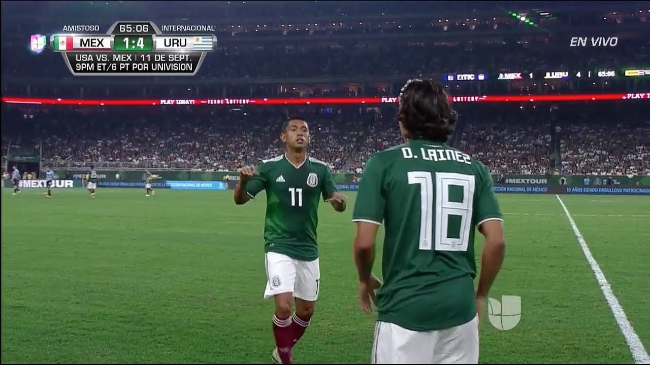 Diego Lainez vs Uruguay (Friendly) - 9/7/18 HD 720p By EE