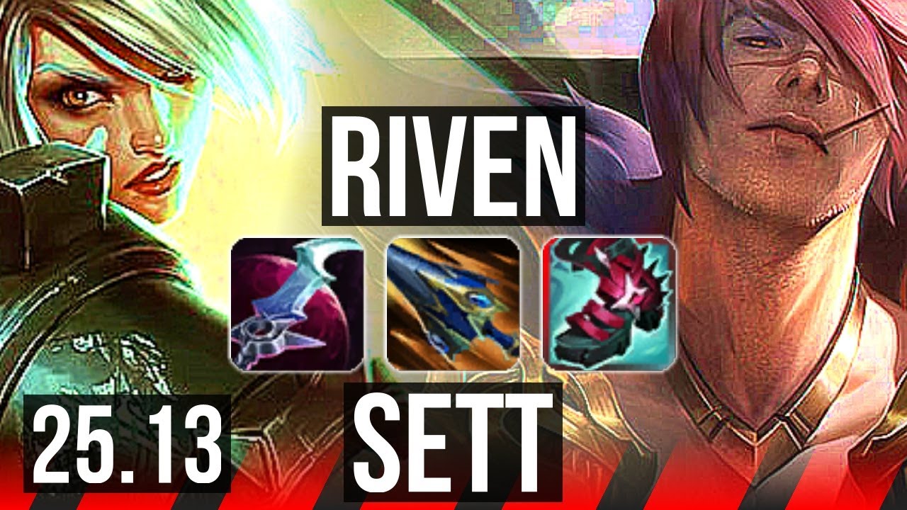 RIVEN vs SETT (TOP) | 10/1/6, Legendary | EUW Master | 25.13
