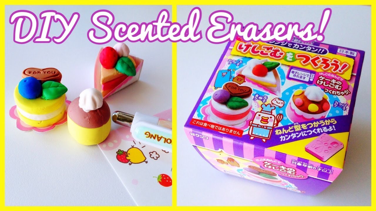 DIY Scented Erasers! [Kutsuwa Japanese Cake Eraser Kit]