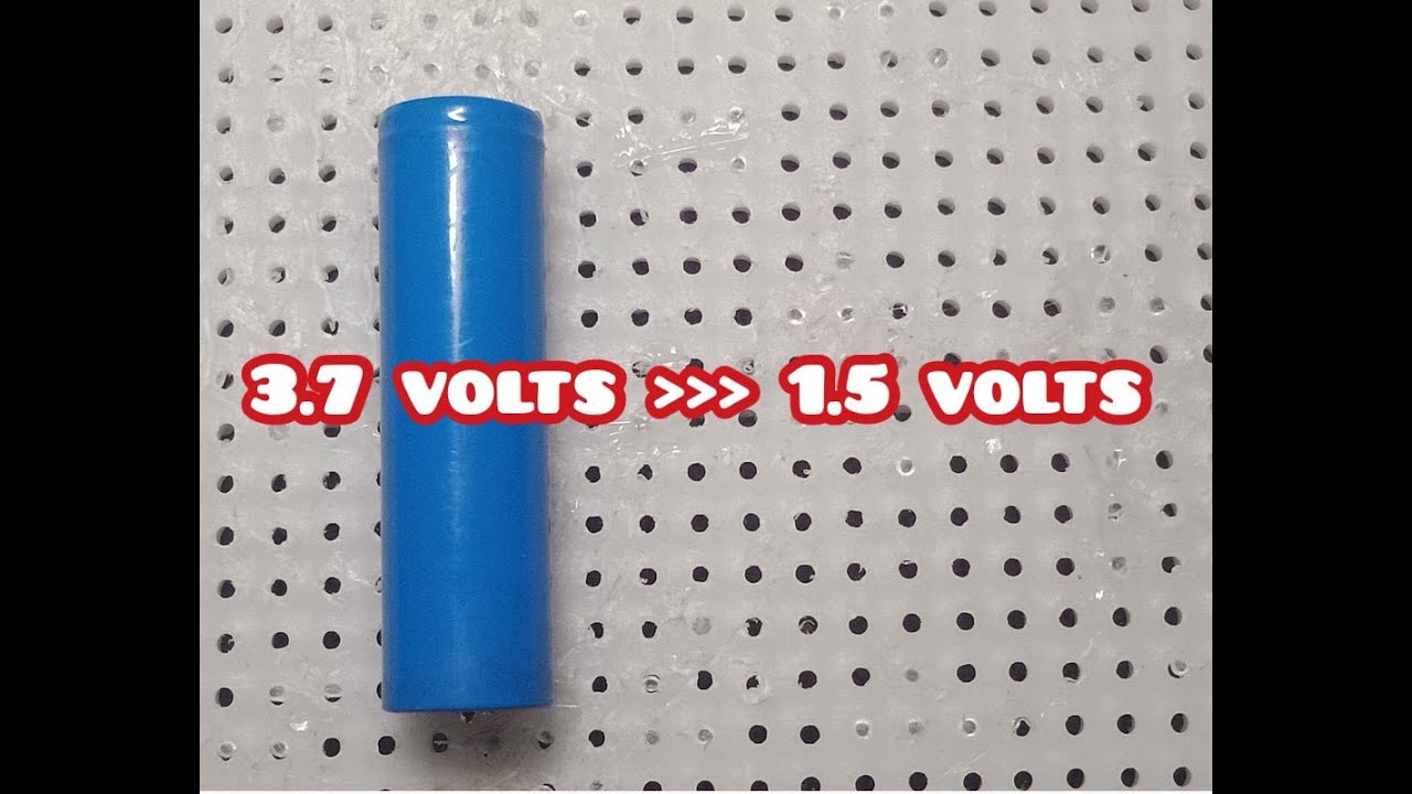 how to decrease 3.7 volts to 1.5 volts ( use for wall clock, etc. )
