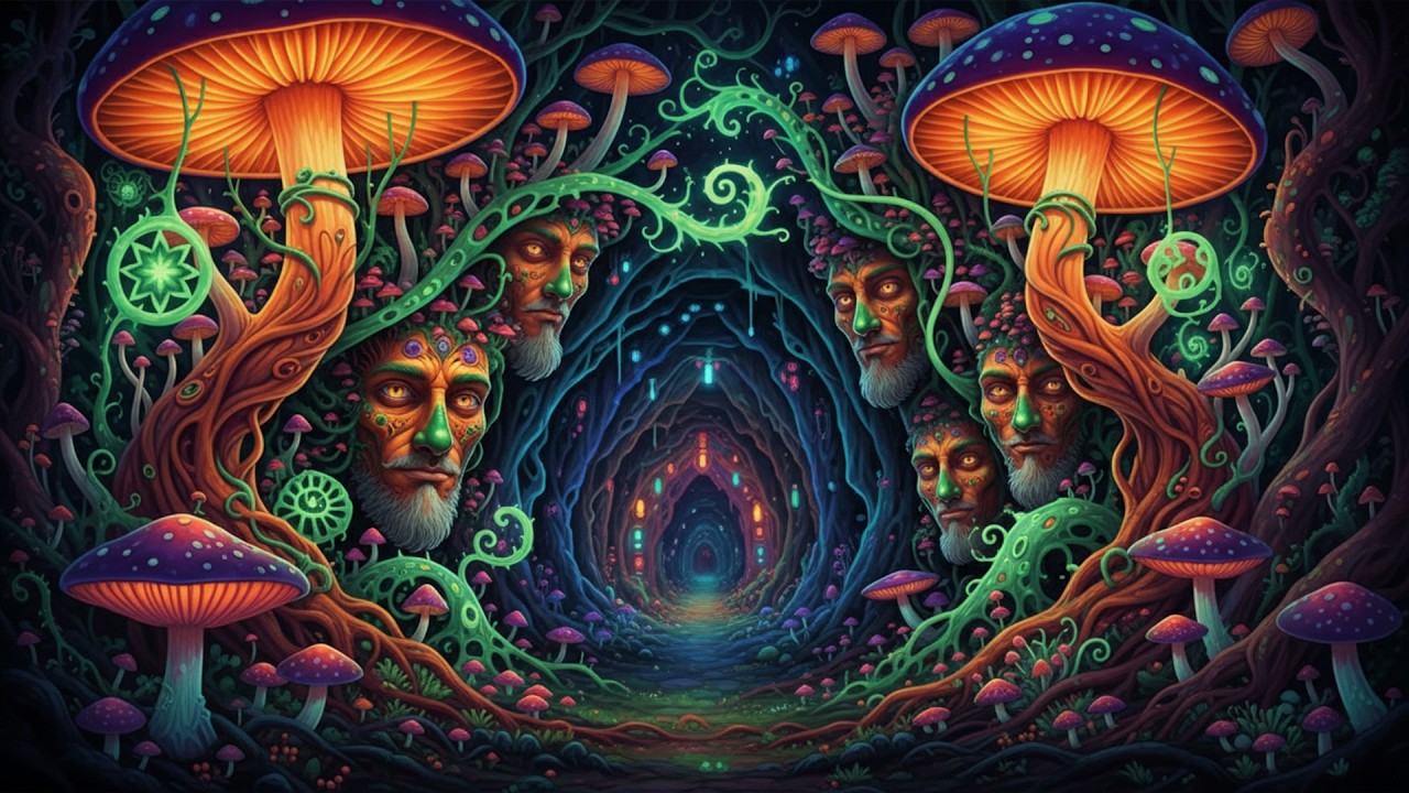 Glowing Forest Walk 🌿 Psytrance Mix 2026: Magic Mushrooms & AI Graphic Visuals (Inspired by Astrix)