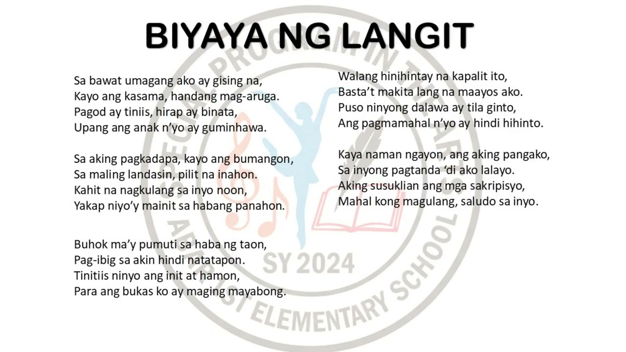 BIYAYA NG LANGIT