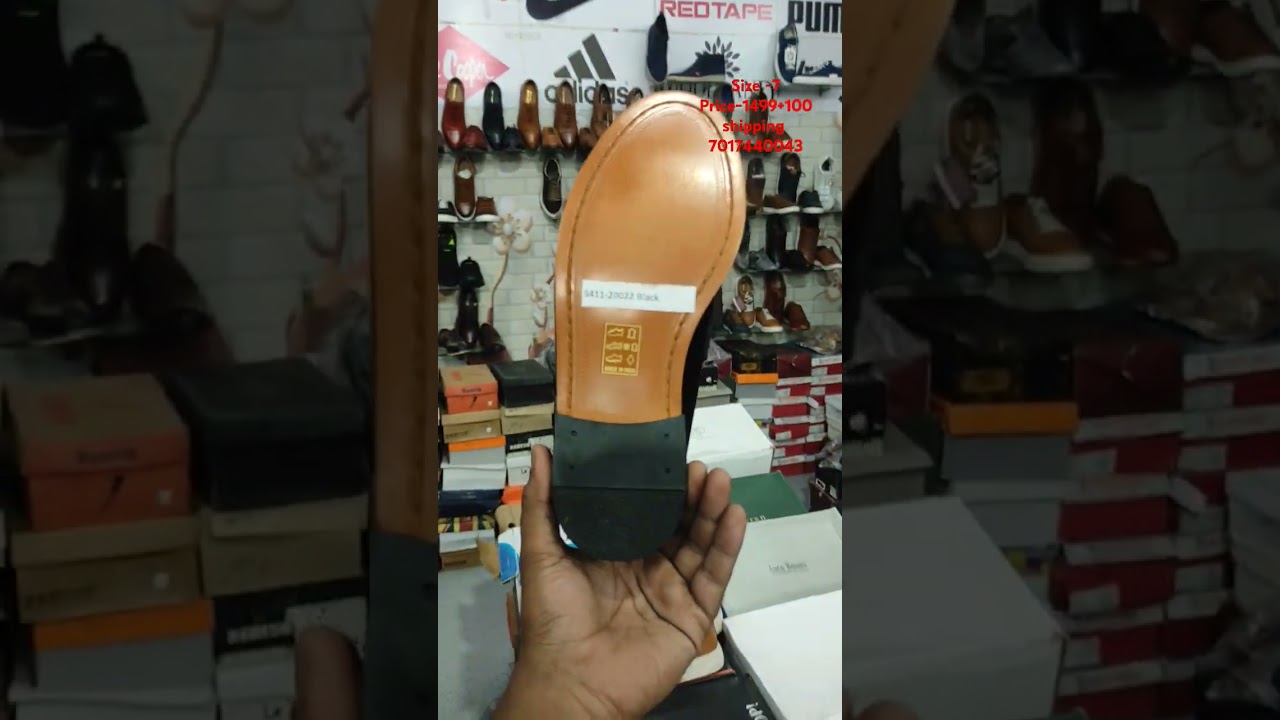 Export surplus leather shoes