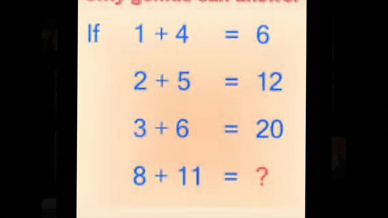 IQ Brain Test Math Quiz | Lets Solve Together…