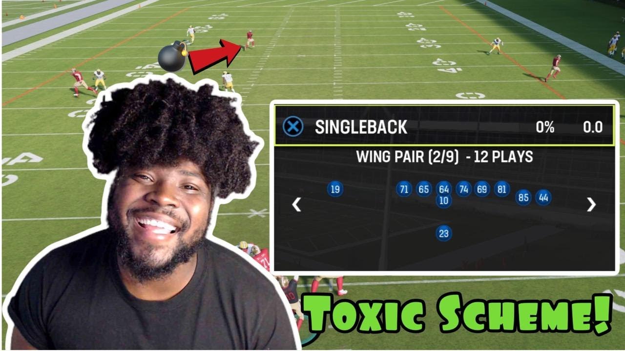 This Scheme Is Toxic In Madden 23! | Singleback Wing Pair Full Scheme |