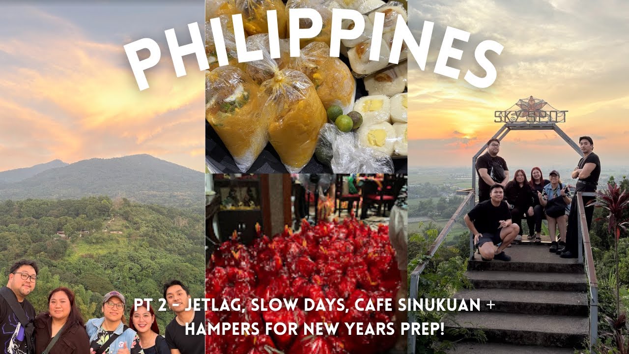 philippines vlog pt. 2 | jetlag, palengke runs, cafe sinukuan + yearly hampers!