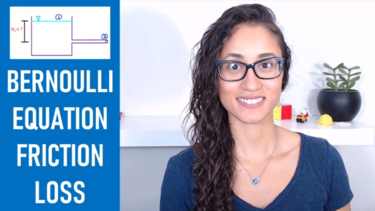 Bernoulli Equation and Friction Loss Using Darcy (FE Exam Review)