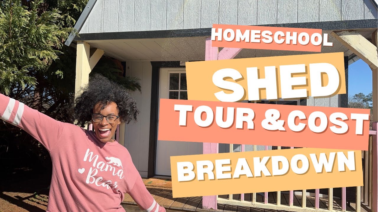 Homeschool Shed Tour + Cost