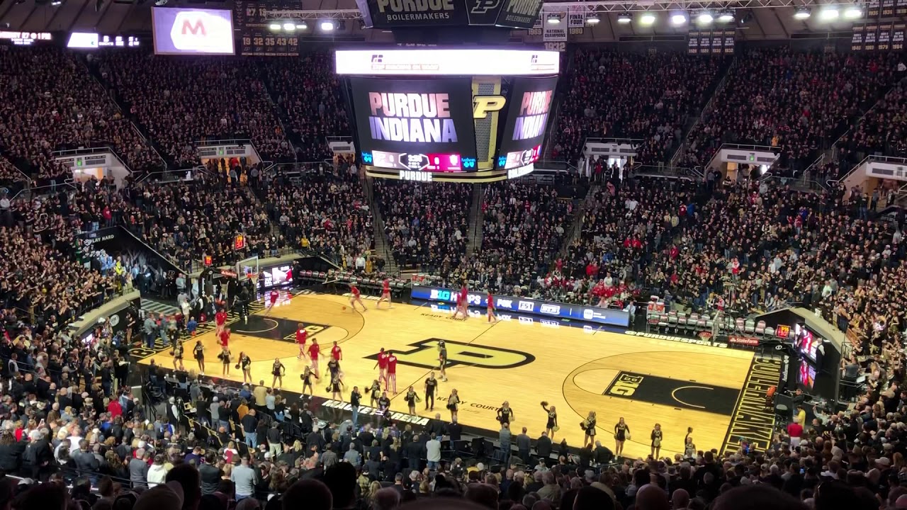 The Hoosiers enter Mackey Arena 1/19/19