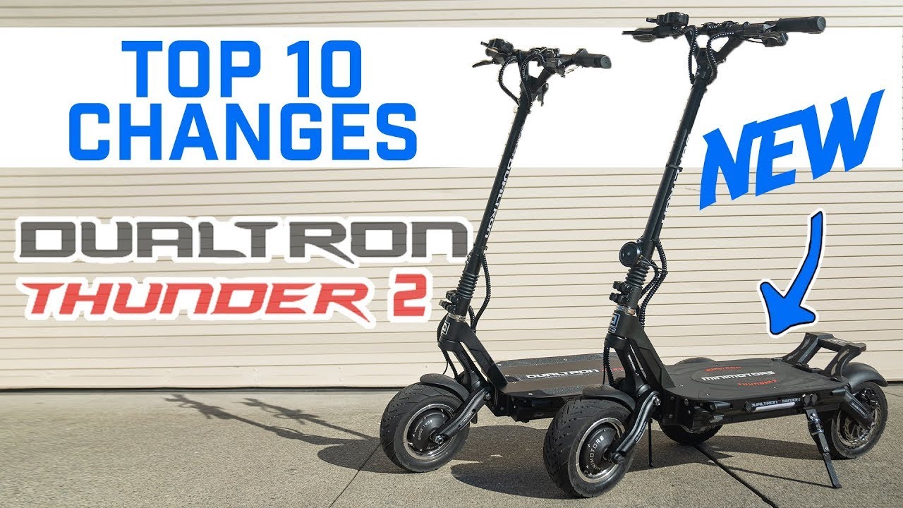Dualtron Thunder 2 vs Dualtron Thunder Electric Scooter,  Double Click Throttle & Top 10 Differences