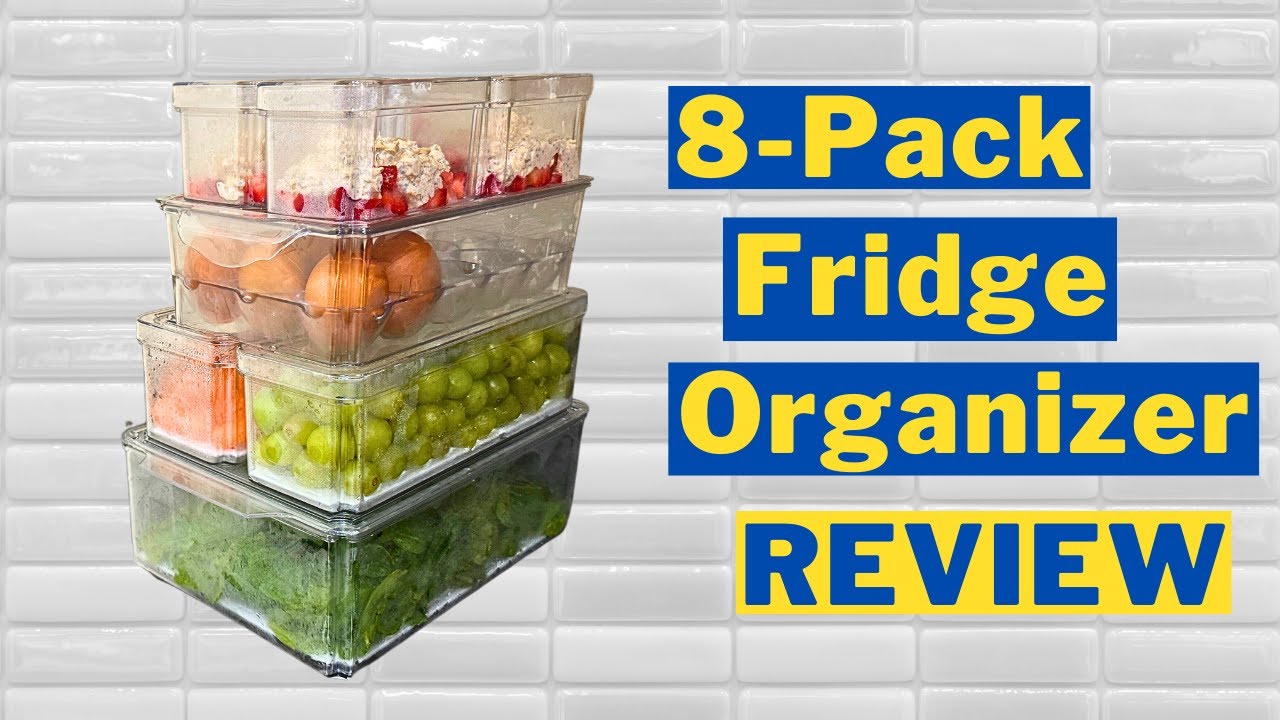 Everyone is buying these Stackable 8-Pack Fridge Organizer Bins from Amazon - See Why!