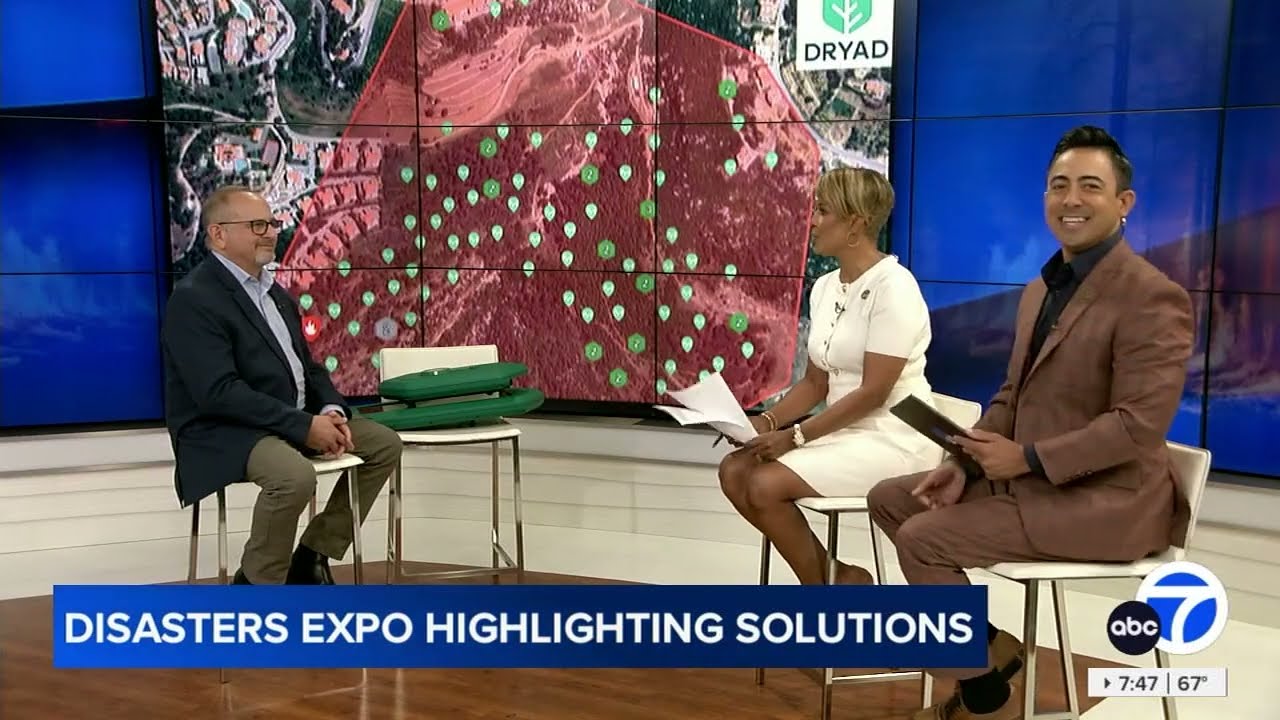 Dryad Networks in the ABC7 Studio in Los Angeles