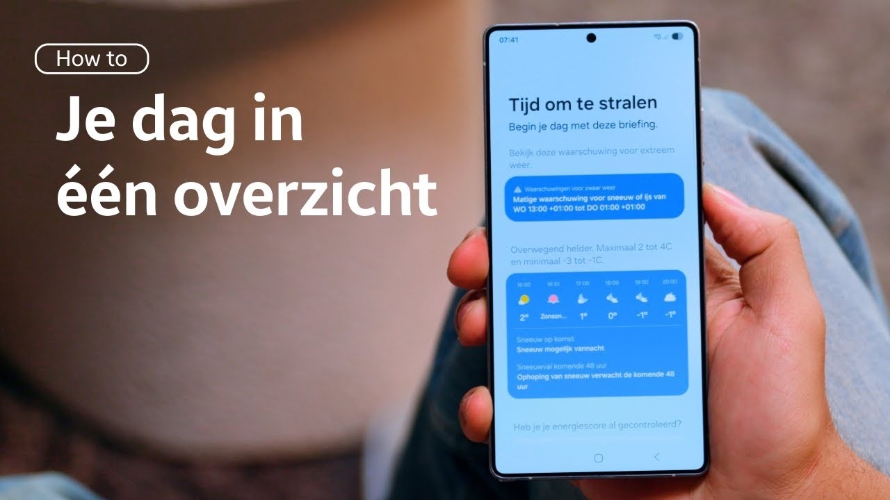 Dagoverzicht met Now Brief op je Samsung Galaxy: meer focus, minder afleiding | Samsung Belgium